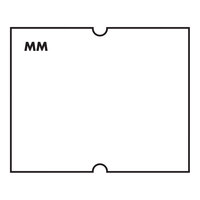 DayMark MoveMark™ 13/16" x 11/16" Removable White 1,000-Count Date Coder Label Roll for Speedy Mark® Express 20 and DM4 - 8/Case