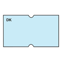 DayMark DuraMark 13/16" x 1/2" Permanent Light Blue 1,000-Count Date Coder Label Roll for Speedy Mark® Express 10, DM3, and DM3_S - 8/Case