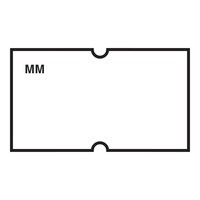 DayMark MoveMark™ 13/16" x 1/2" Removable White 1,000-Count Date Coder Label Roll for Speedy Mark® Express 10, DM3, and DM3_S - 8/Case