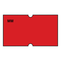 DayMark MoveMark™ 13/16" x 1/2" Removable Fluorescent Red 1,000-Count Date Coder Label Roll for Speedy Mark® Express 10, DM3, and DM3_S - 8/Case