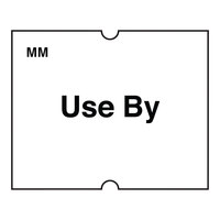 DayMark MoveMark™ 13/16" x 11/16" Removable White "Use By" 1,000-Count Date Coder Label Roll for Speedy Mark® Express 20 and DM4 - 8/Case