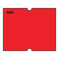 DayMark MoveMark™ 13/16" x 11/16" Removable Fluorescent Red 1,000-Count Date Coder Label Roll for Speedy Mark® Express 20 and DM4 - 8/Case