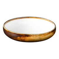 Bon Chef Tavola Amaretto 8 3/16" Brown Deep Plate - 12/Case