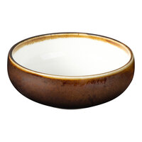 Bon Chef Tavola Amaretto 22 oz. Brown Bowl - 24/Case