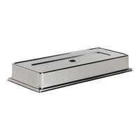 WNK by Steelite International 15 7/8" x 6 5/8" x 2 1/4" Stainless Steel Plate Cover - 6/Case