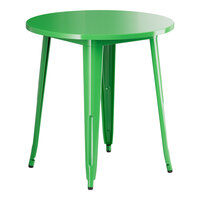 Lancaster Table & Seating Alloy Series 30" Round Jade Green Standard Height Outdoor Table