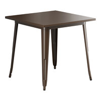 Lancaster Table & Seating Alloy 32" x 32" Copper Standard Height Outdoor Table