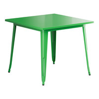 Lancaster Table & Seating Alloy 36" x 36" Jade Green Standard Height Outdoor Table