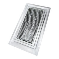 IMC/Teddy FT-1830-SG-ADA FT 18" x 30" 14 Gauge Stainless Steel Floor Trough with Subway Grating and 3" x 4" Outlet