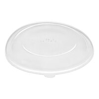 World Centric Compostable No PFAS Added Clear PLA Lid for 36-64 oz. Fiber Take-Out Bowls - 300/Case