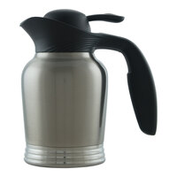 Service Ideas ErgoServ 20 oz. Stainless Steel Insulated Carafe / Server with Push Button Lid 10-00006-000