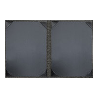 H. Risch, Inc. Milan 8 1/2" x 11" Customizable Mystic 2-View Menu Cover - 25/Case