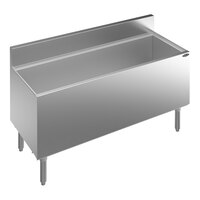 Krowne Royal Series KR19-48DP-10 19" x 48" Deep Style Underbar Ice Bin with 10 Circuit Post-Mix Cold Plate - 194 lb.