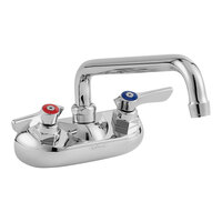 Krowne Silver Series 10-410L Wall-Mount Faucet with 1.8 GPM Aerator, 10" Swing Nozzle, and Lever Handles