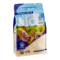 Lotus Foods Organic Long Grain White Jasmine Rice 30 oz. - 6/Case