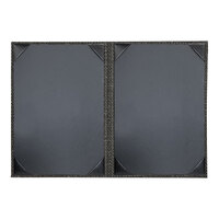H. Risch, Inc. Milan 5 1/2" x 8 1/2" Customizable Mystic 2-View Menu Cover - 25/Case