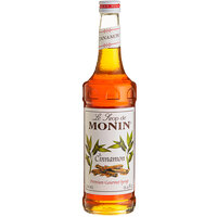 Monin Premium Cinnamon Flavoring Syrup 750 mL - 12/Case