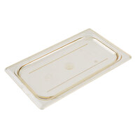 Cambro 40HPC150 H-Pan™ 1/4 Size Amber High Heat Flat Lid