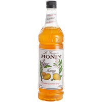 Monin Premium Mango Flavoring / Fruit Syrup 1 Liter - 4/Case