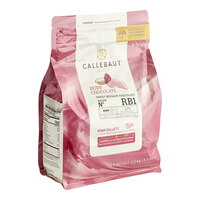Callebaut RB1 Ruby Couverture Callets® 5.5 lb. - 4/Case