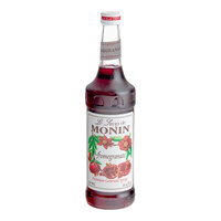 Monin Premium Pomegranate Flavoring / Fruit Syrup 750 mL - 12/Case