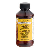 LorAnn Oils 4 fl. oz. Butter Vanilla Bakery Emulsion - 6/Case