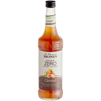 Monin Zero Calorie Natural Caramel Flavoring Syrup 750 mL - 6/Case