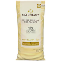 Callebaut Recipe CW2 White Chocolate Callets™ 22 lb. - 2/Case