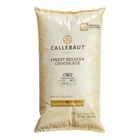 Callebaut Recipe CW2 White Chocolate Callets® 22 lb. - 2/Case
