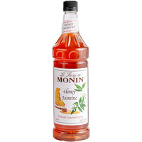 Monin Premium Honey Jasmine Flavoring Syrup 1 Liter - 4/Case