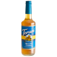 Torani Sugar-Free Belgian Cookie Flavoring Syrup 750 mL Glass Bottle - 12/Case