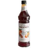 Monin Premium Blood Orange Flavoring Syrup 1 Liter - 4/Case