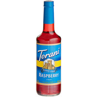 Torani Sugar-Free Raspberry Flavoring / Fruit Syrup 750 mL Glass Bottle - 12/Case