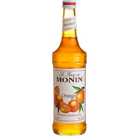 Monin Premium Orange Flavoring / Fruit Syrup 750 mL - 12/Case