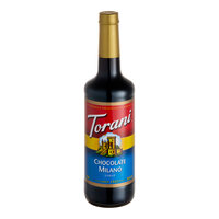 Torani Chocolate Milano Flavoring Syrup 750 mL Glass Bottle - 12/Case