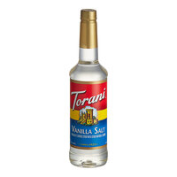 Torani Vanilla Salt Flavoring Syrup 750 mL Plastic Bottle - 4/Case