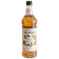 Monin Premium French Hazelnut Flavoring Syrup 1 Liter - 4/Case