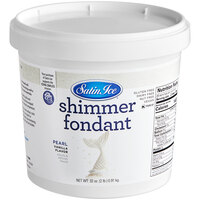 Satin Ice 2 lb. Pearl Shimmer Vanilla Fondant - 10/Case