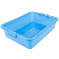 Vollrath 1511-C04 Traex® Color-Mate Blue Perforated Drain Box - 20" x 15" x 5"