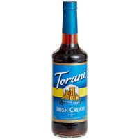 Torani Sugar-Free Irish Cream Flavoring Syrup 750 mL Glass Bottle - 12/Case