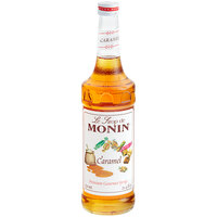 Monin Premium Caramel Flavoring Syrup - 750 mL - 12/Case