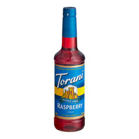 Torani Sugar-Free Raspberry Flavoring Syrup 750 mL Plastic Bottle - 4/Case