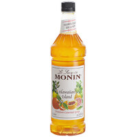 Monin Premium Hawaiian Island Flavoring / Fruit Syrup 1 Liter - 4/Case