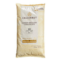 Callebaut Recipe W2 White Chocolate Callets® 22 lb. - 2/Case