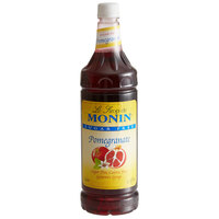 Monin Sugar Free Pomegranate Flavoring Syrup 1 Liter - 4/Case