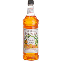 Monin Premium Candied Orange Flavoring / Fruit Syrup 1 Liter - 4/Case