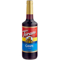 Torani Grape Flavoring / Fruit Syrup 750 mL Glass Bottle - 12/Case