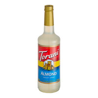 Torani Almond (Orgeat) Flavoring Syrup 750 mL Glass Bottle - 12/Case