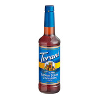 Torani Sugar-Free Brown Sugar Cinnamon Flavoring Syrup 750 mL Plastic Bottle - 4/Case