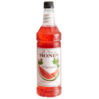 Monin Premium Watermelon Flavoring Syrup 1 Liter - 4/Case